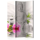 Paravento 3 Pannelli - Buddha And Orchids 135x172cm Erroi-1