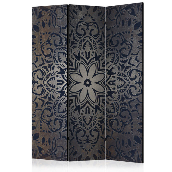 sconto Paravent 3 Panneaux - Fleurs de Fer 135x172cm Erroi