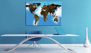 Quadro di Sughero - Sky-Blue Travels [Cork Map] 120x80cm Erroi-2