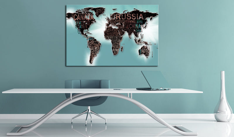 Quadro di Sughero - Subtlety Of The World [Cork Map] 120x80cm Erroi-2