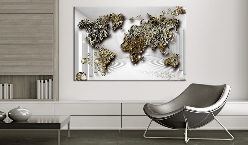 Quadro di Sughero - Golden Future [Cork Map] 120x80cm Erroi-2