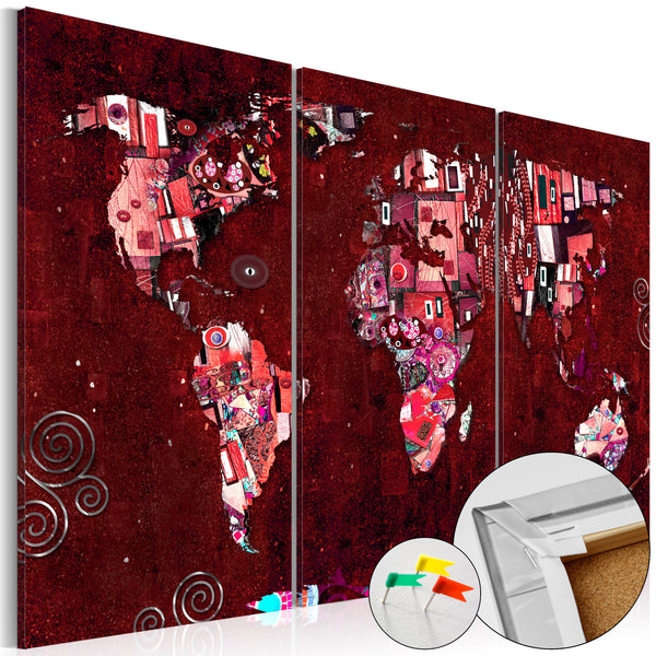 sconto Image en liège - Ruby World [Carte en liège] 120x80cm Erroi