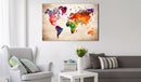 Quadro di Sughero - Colourful Universe [Cork Map] 120x80cm Erroi-2