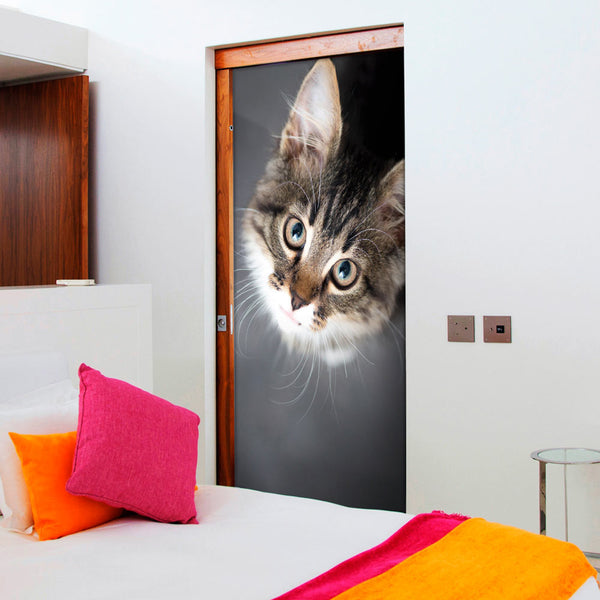 Papier Peint Porte - Charmant Chaton 90x210cm Erroi acquista