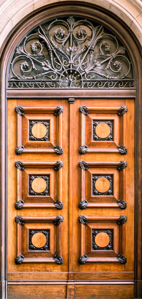 Carta da Parati Fotomurale per Porta - Antique Doors 70x210 cm Erroi-2