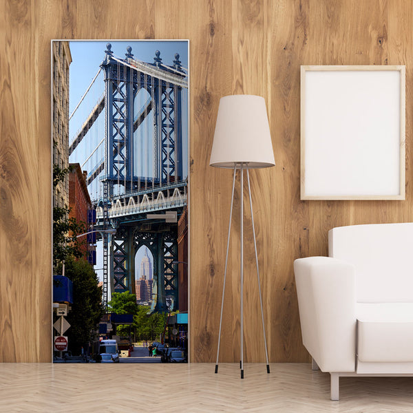 acquista Papier Peint de Porte - New York - Pont 80x210cm Erroi