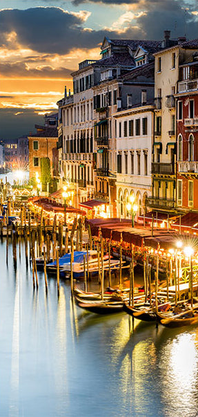 Carta da Parati Fotomurale per Porta - Venetian Harbour 80x210 cm Erroi-2