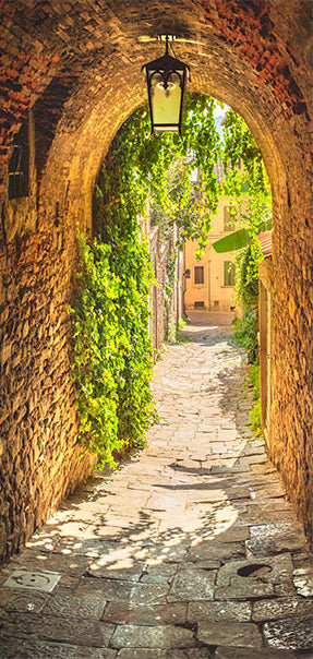 Carta da Parati Fotomurale per Porta - Alley in Italy 100x210 cm Erroi-2