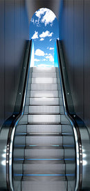 Carta da Parati Fotomurale per Porta - Escalator 100x210 cm Erroi-2