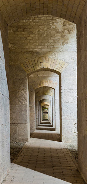 Carta da Parati Fotomurale per Porta - Mysterious Corridor 100x210 cm Erroi-2