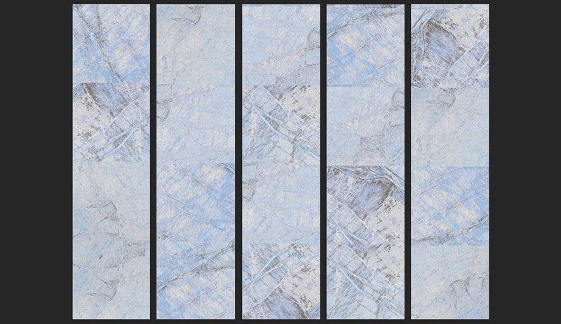 Fotomurale - Blue Marble 50X1000 cm Carta da Parato Erroi-2