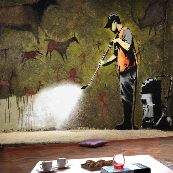 Papier peint mural - Banksy - Papier peint peinture rupestre Erroi prezzo