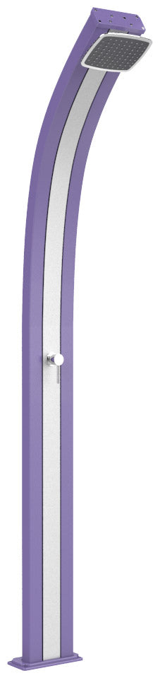 Doccia Solare da Esterno Giardino 30L Miscelatore Arkema Spring Fascia Inox Viola sconto