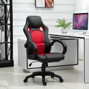 Sedia da Gaming Ergonomica in Similpelle Rosso e Nero-2