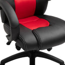 Sedia da Gaming Ergonomica in Similpelle Rosso e Nero-8