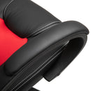 Sedia da Gaming Ergonomica in Similpelle Rosso e Nero-9