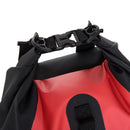 Sacca Impermeabile 20L in PVC con Custodia per Cellulare Nero e Rosso Ø25x61 cm -8