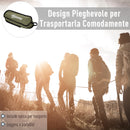 Sedia da Campeggio Pieghevole con Sacca da Viaggio 58x49x64 cm  TravP Verde-3