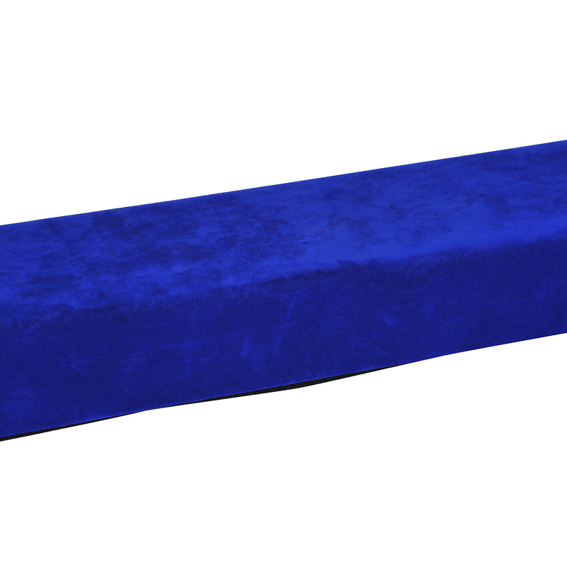 Trave da Ginnastica per Allenamento Imbottita in Legno Blu 240x10x6.5 cm -10