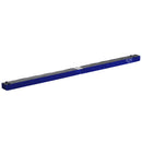 Trave da Ginnastica per Allenamento Imbottita in Legno Blu 240x10x6.5 cm -8