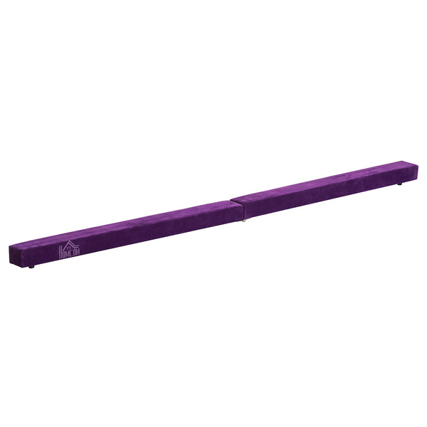 acquista Poutre de gymnastique rembourrée en bois violet 240x10x6,5 cm