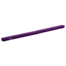 Trave da Ginnastica per Allenamento Imbottita in Legno Viola 240x10x6.5 cm -2