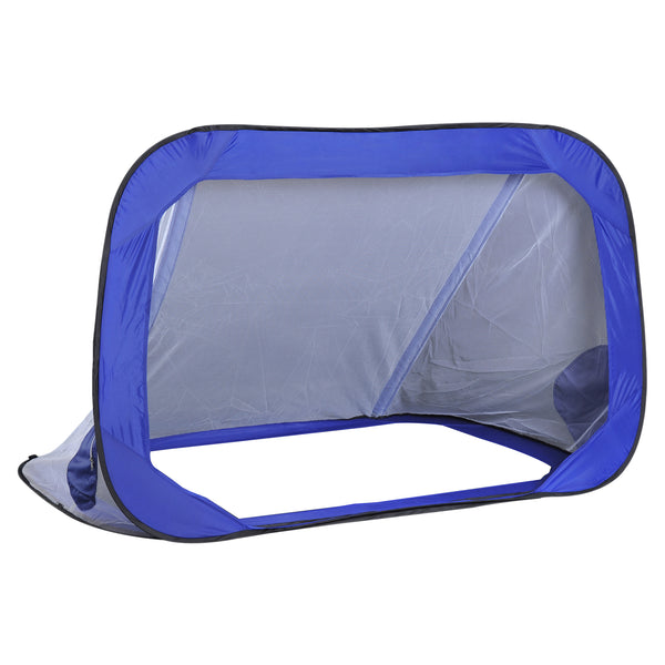 prezzo Filet de Football Pop Up Pliable pour Enfants avec Sac Bleu 184x124x115 cm