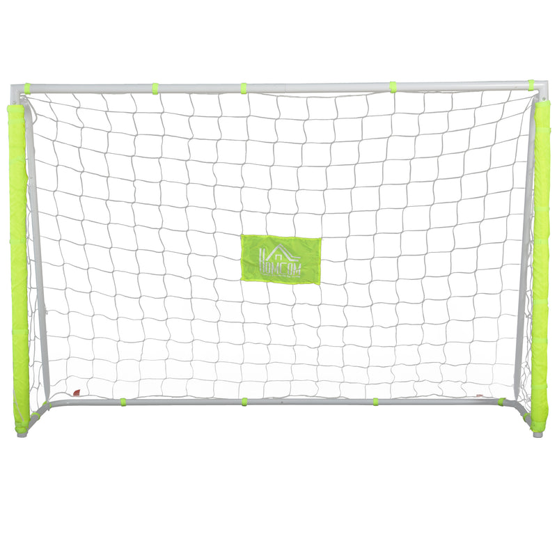 Porta da Calcio Portatile con Rete 186x62x123 cm  Bianca-4