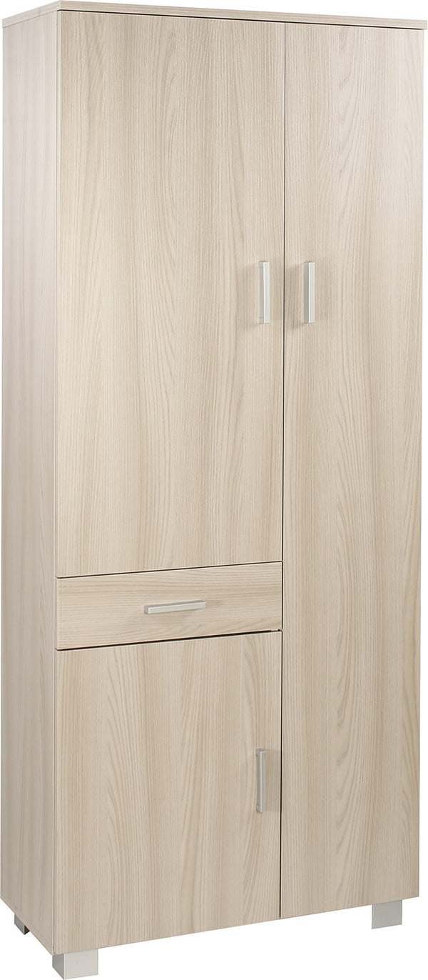 online Armoire 3 Portes 1 Tiroir 77x178x34 cm Orme Clair