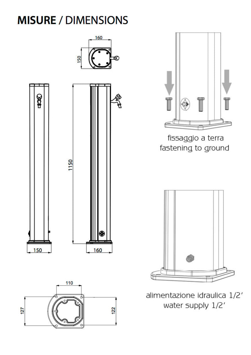 Fontana da Esterno con Rubinetto Arkema Jolly Cherry-5