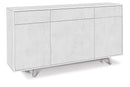 Mobile 3 Ante 3 Cassetti 164x92x41 cm Ossido Bianco-1