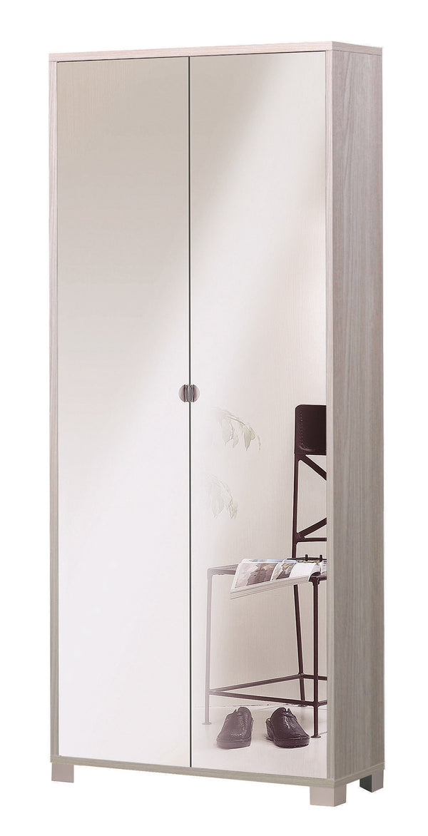 acquista Armoire 2 portes avec miroir 83x190x29 cm Orme clair