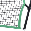 Rete da Calcio con Rimbalzatore per Allenamento in Acciaio 214x100x118 cm -5