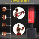 Sacco Boxe da Terra Allenamento MMA MUAY THAI KICK Boxing machine  Rosso e Nero-5