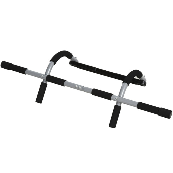 sconto Barre de traction à pression sur porte 92x40x17 cm Max 110Kg Noir et Gris