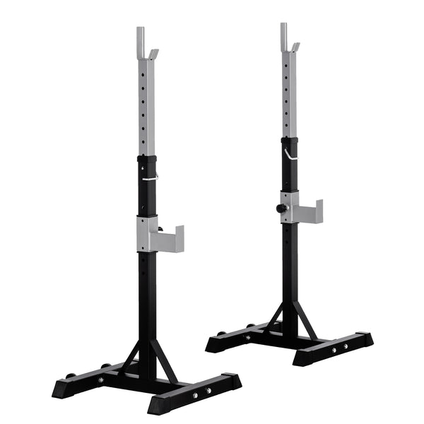 Set 2 Supports Haltères Capacité 110Kg 55x57x105-170 cm Noir prezzo