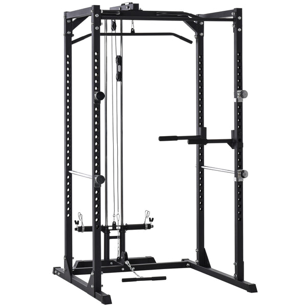 prezzo Station de fitness multifonction 155x118x220 cm en acier noir