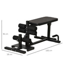 Panca Fitness per Squat 3 in 1 Altezza Regolabile Panca Inclinabile Nera-3