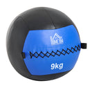 Palla Medica Crossfit Wall Ball 9kg Ø35 cm Nero-Blu -2