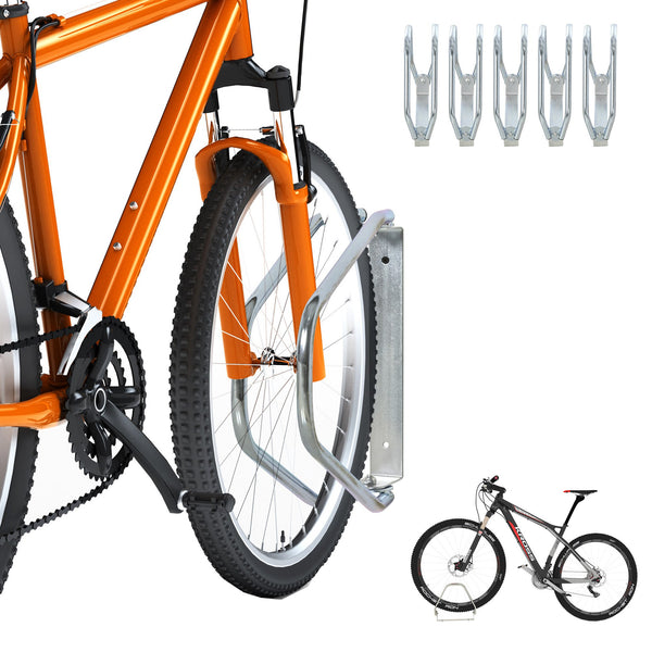 prezzo Lot de 5 Porte-vélos 29x32,5x8,2 cm en Acier Galvanisé