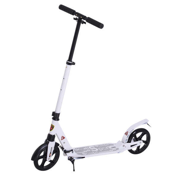 Trottinette Garçon Pliable Réglable 90-105 cm Blanc sconto