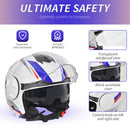 Casco Jet per Scooter Visiera Lunga e Parasole Taglia S Bianco-5