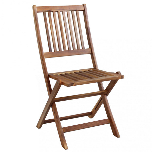 prezzo Chaise de jardin Pratika sans accoudoirs 46x59x94 h cm en bois marron