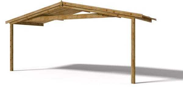 Façade Verdanda pour Abri de Jardin 480x200 cm en Bois online