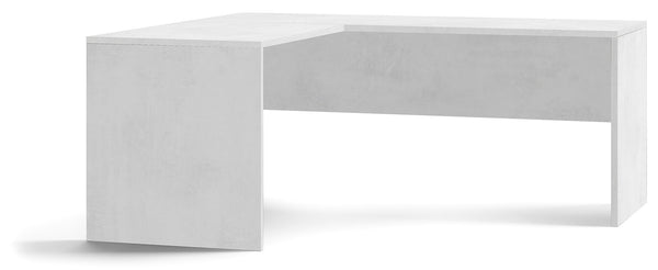 Bureau d'angle gauche 180x76x169 cm Blanc Oxyde sconto