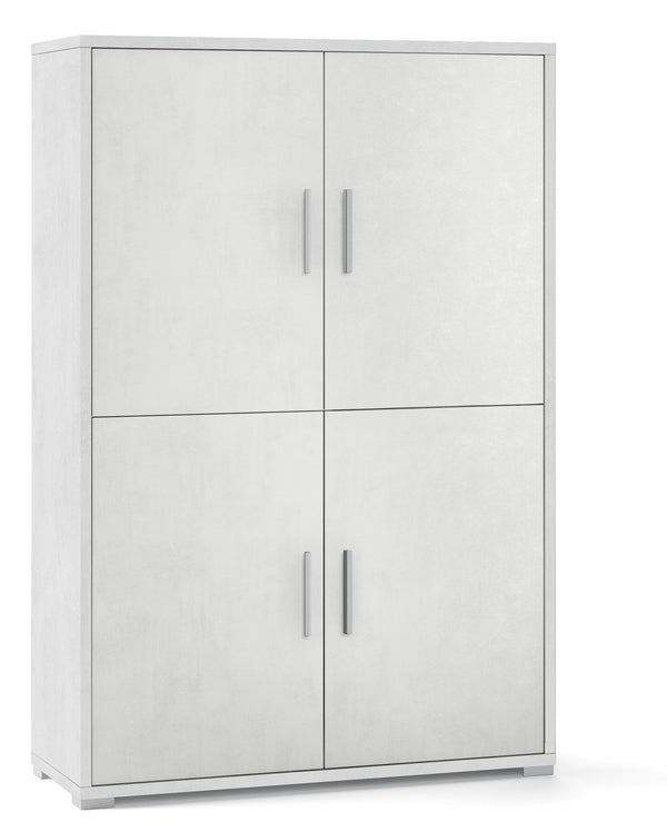 prezzo Armoire 4 Portes 108x161x41 cm Oxyde Blanc