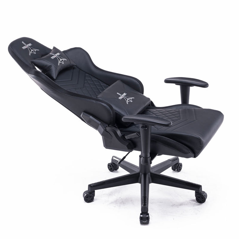 Sedia da Gaming Ergonomica con LED RGB in Similpelle Nera-6