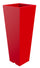 Vase 37,5x102 cm en résine Arkema Quadro 102 Cerise