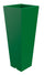 Vase 37,5x102 cm en Résine Arkema Quadro 102 Vert Foncé