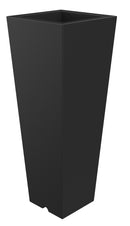 Vaso 37,5x102 cm in Resina Arkema Quadro 102 Antracite-1